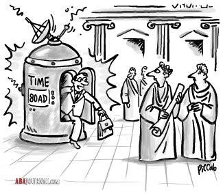 The cartoon time machine visits different cartoons and eras and animations. Cartoon Poll: Which caption best fits this lawyer-in-a ...