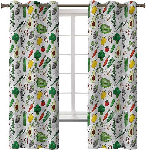 Vegetables Curtains And Drapes Luxury Curtains For Living