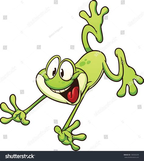 Leaping Frog Clip Art