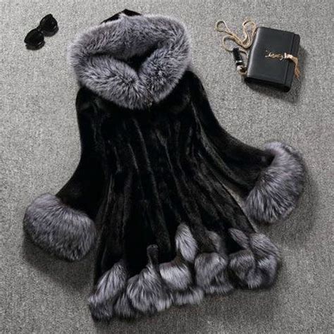 mwoiiowm 2018 new fashion women casual synthetic fur clothing hooded coat overcoat outwear in