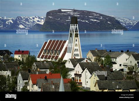 Hammerfest Kirke Church Built 1961 Finnmark Norway Stock Photo Alamy