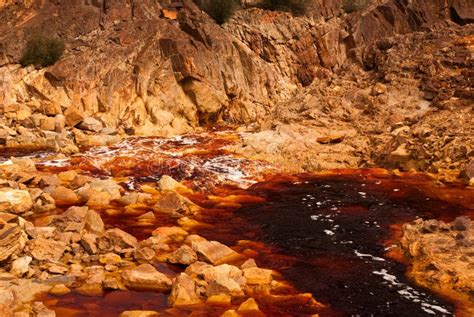 The Rio Tinto Red River Stock Image Image Of Backgrounds 51321729