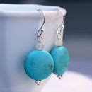 Sterling Silver And Turquoise Drop Earrings By Completely Charmed