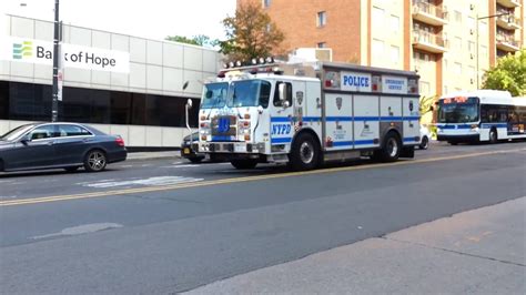 Brand New Nypd Emergency Service Truck 10 Cruising By Youtube