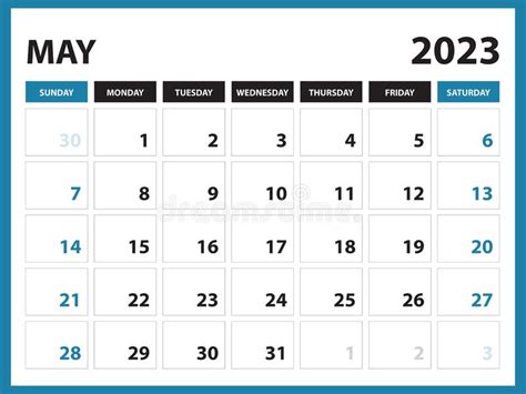 May 2023 Calendar Printable Calendar 2023 Template Planner Design