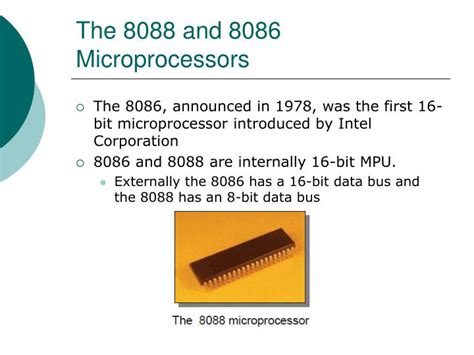 Ppt The 8088 And 8086 Microprocessors Powerpoint Presentation Free