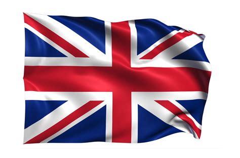 Free United Kingdom Waving Flag Realistic Transparent Background
