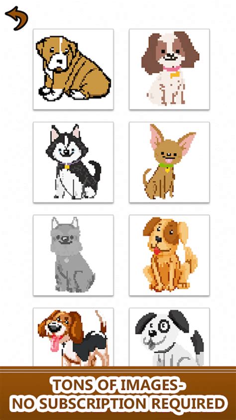 Dogs Color By Number Pixel Art Sandbox Coloring для Android — Скачать