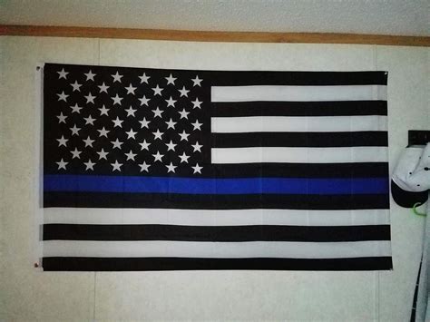 Fly Breeze 3x5 Foot Thin Blue Line Usa Flag Anley Flags