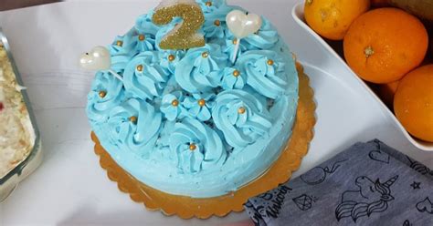 طرز تهیه کیک تولد گل پسرم🥰 ساده و خوشمزه توسط Afsaneh Jahan کوکپد