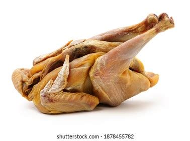Nude Chicken Lying Under White Background Foto Stock Shutterstock