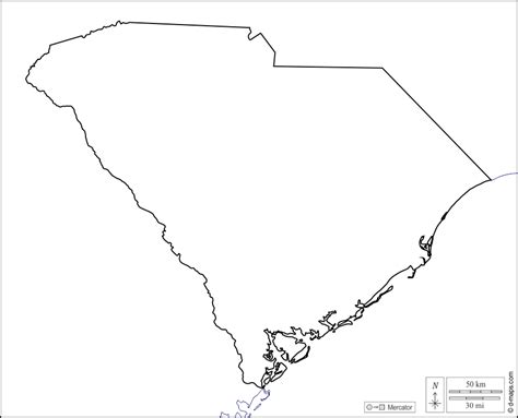 South Carolina Map Outline Printable Printable Word Searches