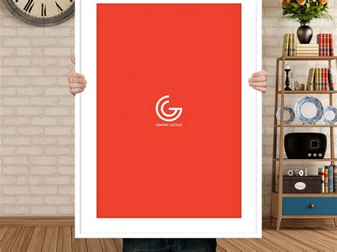 Download Man holding Poster Mockup | Free Mockups, Best Free PSD Mockups - ApeMockups