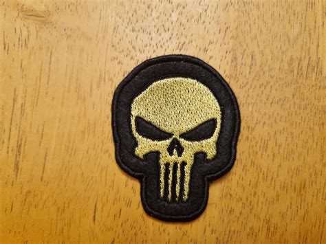 Punisher Skull Patch Iron On Sew On Embroidered Patch 53 X Etsy