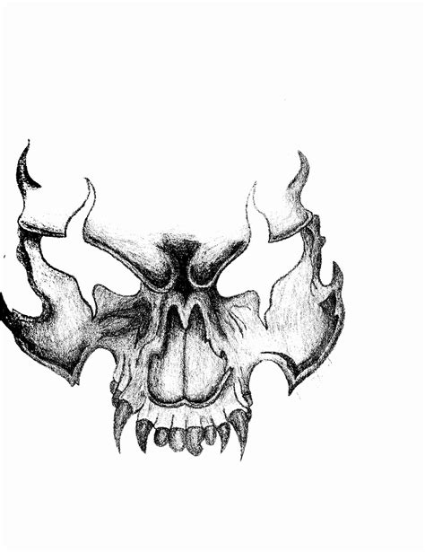 Scary Skull By Imeanbusiness On Deviantart