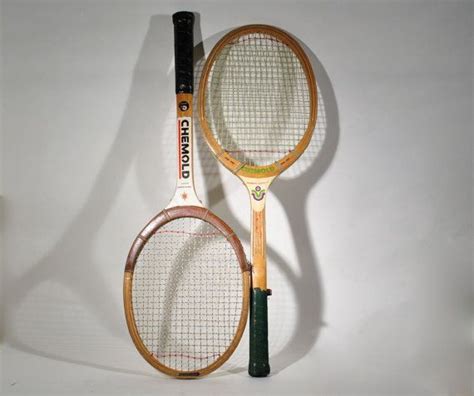 Pair Of Wood Tennis Rackets Chemold Tennis Racket Etsy Rackets