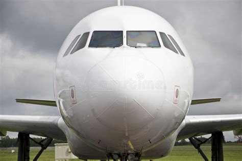 Airplane Front View Stock Photo Image Of Aircraft Airport 21494342