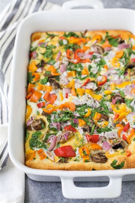 Spray 11x7x2 pan with pam. This Easy Breakfast Casserole Is Full of Vegetables ...
