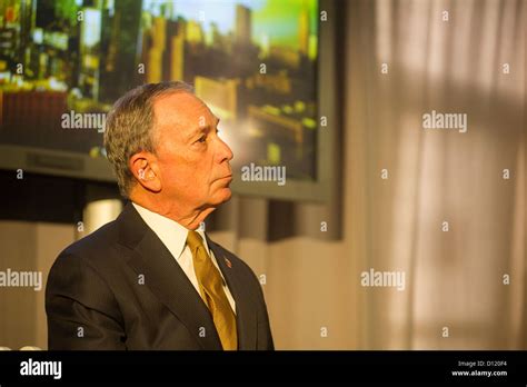 New York Mayor Michael Bloomberg At The Groundbreaking Ceremony For The