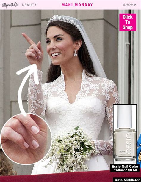 Mani Monday Kate Middletons Exact Bridal Manicure — Shop Her Polish Kate Middleton Wedding