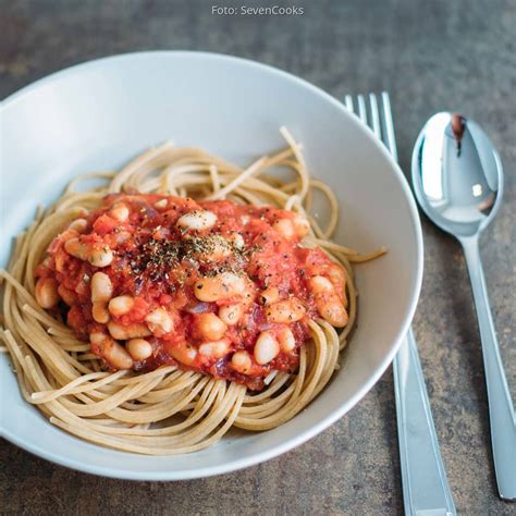 Spaghetti mit weißen Bohnen von SimonCooks Rezept