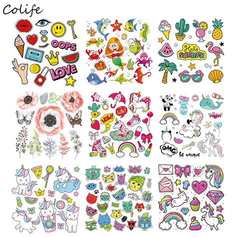 Buy Different Flower Sets Stickers For Clothes