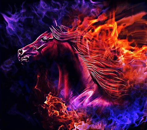 Fire Horse Hd Wallpaper Peakpx