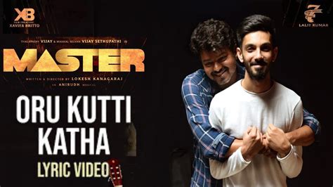 Oru Kutti Kathai Master First Single Surprise Update Vijay Vijay