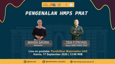 Peneliti pendidikan matematika peneliti bidang pendidikan dan pembelajaran matematika yang mampu melakukan riset tingkat pemula dengan menggunakan logika berpikir ilmiah untuk memberikan alternative penyelesaian masalah. HAI! SOBAT PMAT " Mengenal lebih dekat HMPS Pendidikan ...
