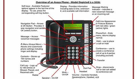 avaya phone user manual