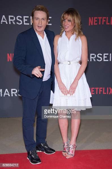 benoit magimel and his girlfriend attend the marseille netflix tv news photo getty images