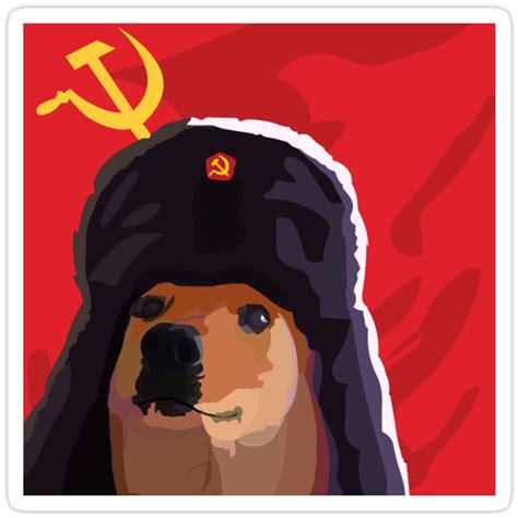 Communist Doge Stickers By Karlbarx Redbubble