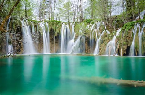 Waterfall In Plitvice Lakes National Park Plitvice Lakes Plitvice