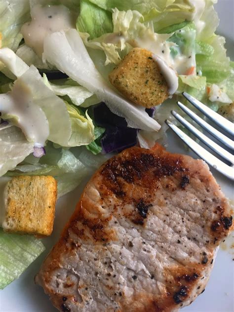 Easy Caesar Pork Chops And Salad Meal Planning Mommies