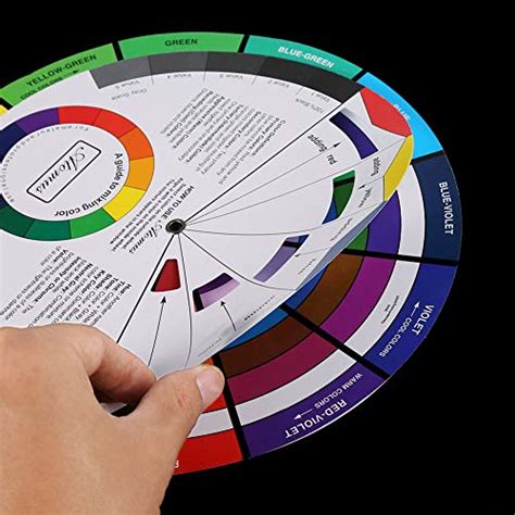 Rotating Color Wheel Color Wheel Color Mixing Pocket Guide Blending