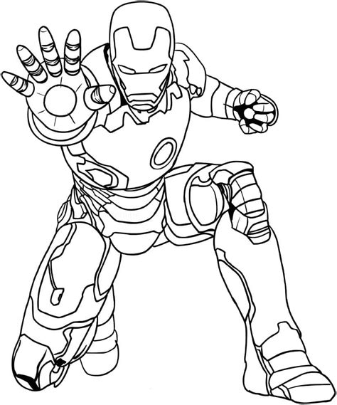 Dibujos de Iron Man para colorear descargar e imprimir Colorear imágenes