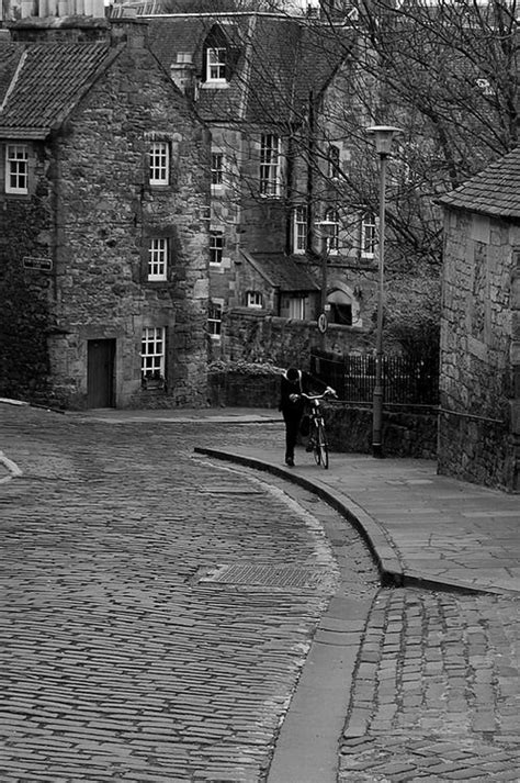 Cyclist In Dean Village Edinburgh Old Time Photos Edinburgh