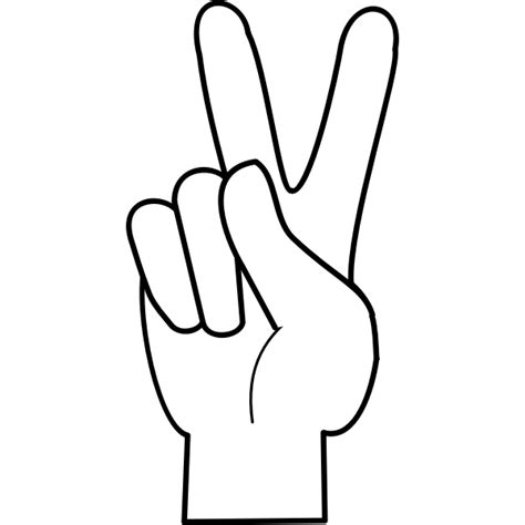 Simple Peace Sign Free Svg
