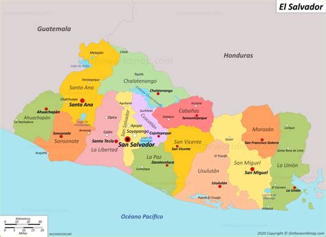 Mapa De El Salvador El Salvador Mapas