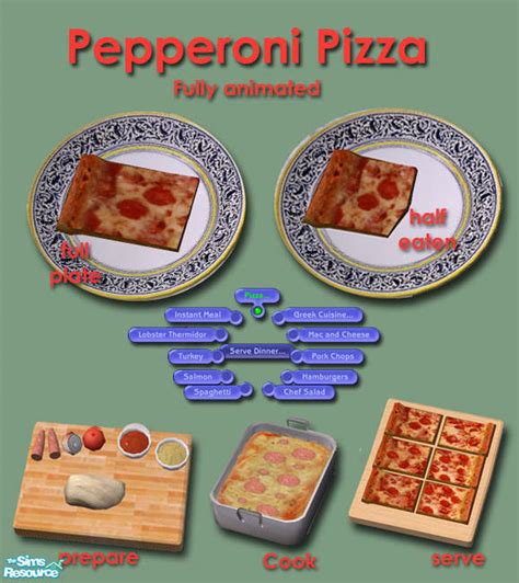 The Sims Resource Pizza Pizza Pepperoni
