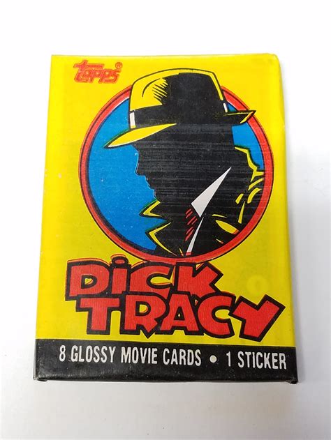 Promotional Discounts Satisfied Shopping 1990 Topps Dick Tracy Single Wax Pack Design And