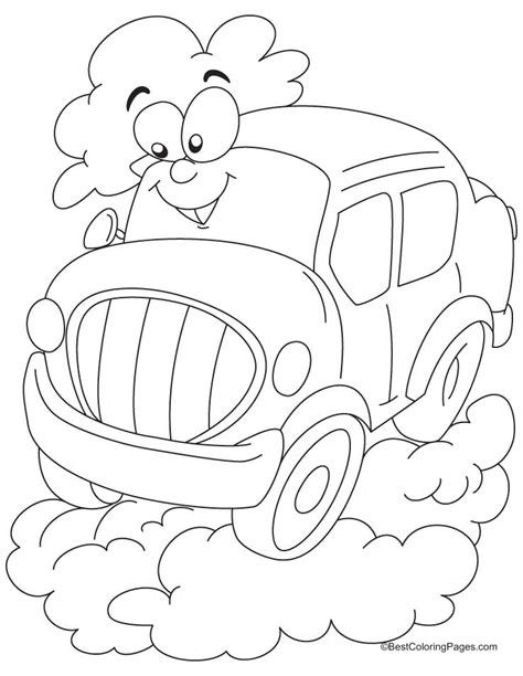 Most boys love coloring pictures of cars and racing cars. Cartoon car coloring pages | Download Free Cartoon car ...