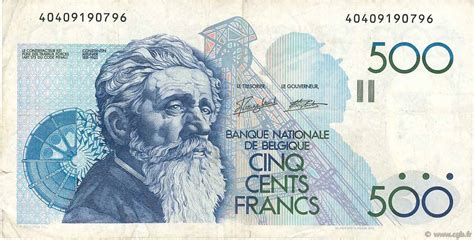 500 Francs Belgique 1982 P143a B760417 Billets