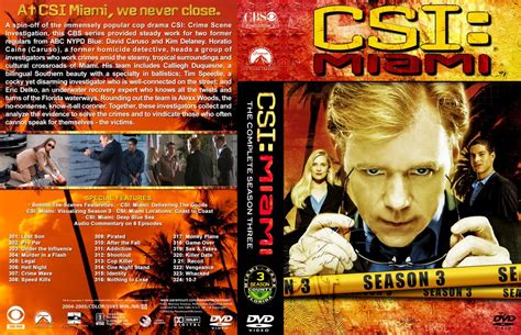 CSI Miami Season 3 TV DVD Custom Covers CSI Miami Lg S3 DVD