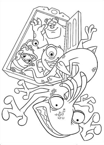 The scare floor favorite outfit: Scaring Randall Boggs coloring page | Free Printable ...