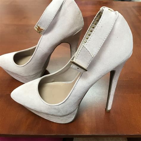 Justfab Just Fab Ladies Suede Heels Light Tan 8 12 From Pats Closet