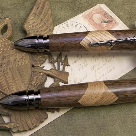 George Washington Mount Vernon Pen With Wood From Pecan Tree That Stood