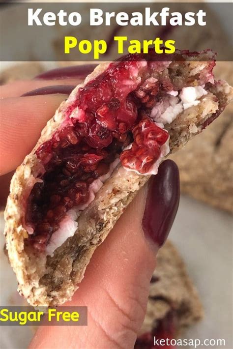 Easy Keto Pop-Tarts Sugar Free Low Carb (4 Net Carb) Recipe - KetoASAP