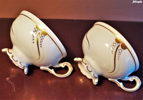 Freiberger bank eg in freiberg (sachs). Vintage Freiberger porcelán kávéscsészék, 2 db. német ...