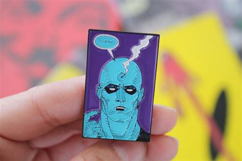 Pin Metalico Dr Manhattan Watchmen Comics Dc Broche Boton Etsy